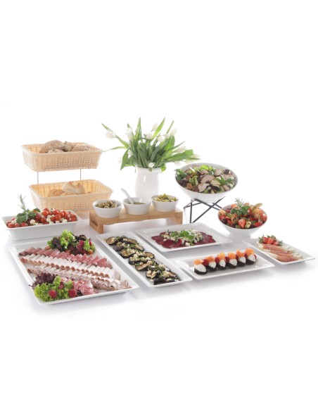 Švediško stalo padėklas melamino indams GN1/3 h 20mm baltas - Hendi 566022