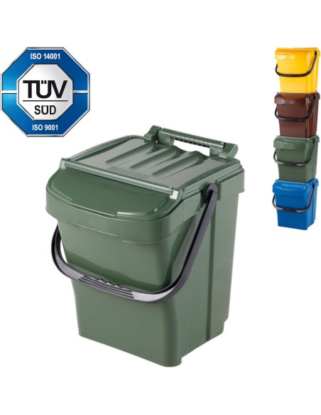 Atliekų rūšiavimo dėžė URBA PLUS 40L - žalia Atliekų rūšiavimo dėžė URBA PLUS 40L - žalia