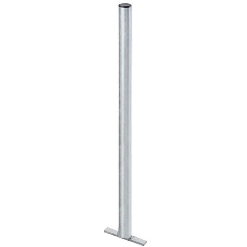Cinkuoto plieno stulpas gatvės šiukšlių dėžei 60x1200mm Cinkuoto plieno stulpas gatvės šiukšlių dėžei 60x1200mm