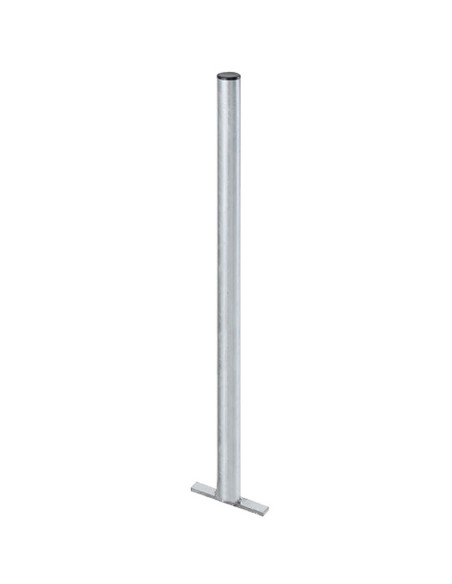 Cinkuoto plieno stulpas gatvės šiukšlių dėžei 60x1200mm Cinkuoto plieno stulpas gatvės šiukšlių dėžei 60x1200mm