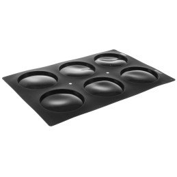 Nelipnios silikoninės formos kepimui 6x DISC 600x400mm Hendi 676288