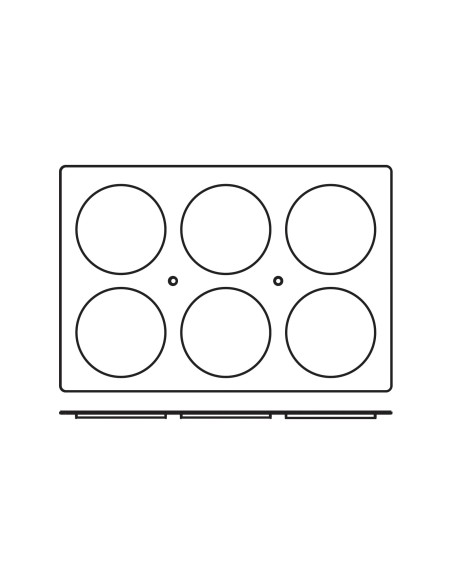 Nelipnios silikoninės formos kepimui 6x DISC 600x400mm Hendi 676288 Nelipnios silikoninės formos kepimui 6x DISC 600x400mm Hendi 676288