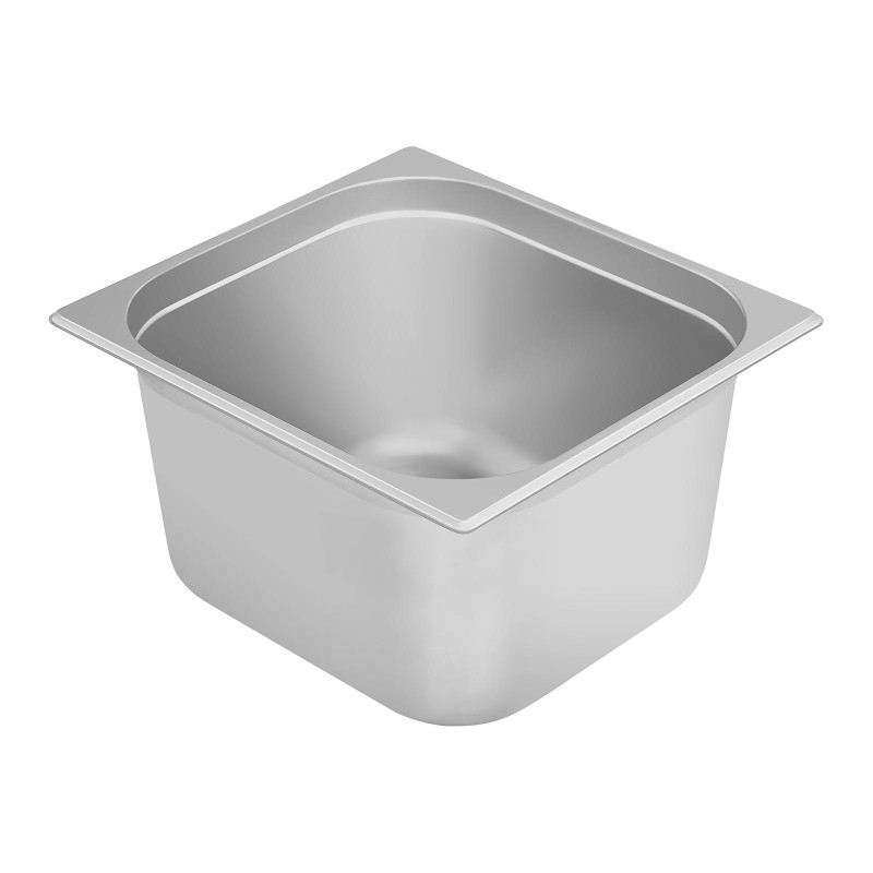 Indų plieninis gastronominis konteineris GN2/3 gylis 200 mm