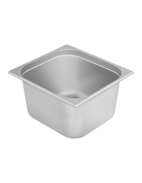 Indų plieninis gastronominis konteineris GN2/3 gylis 200 mm