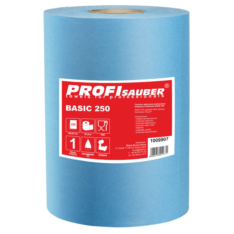 ProfiSauber BASIC 250 pramoninis neaustinis audinys be dulkių