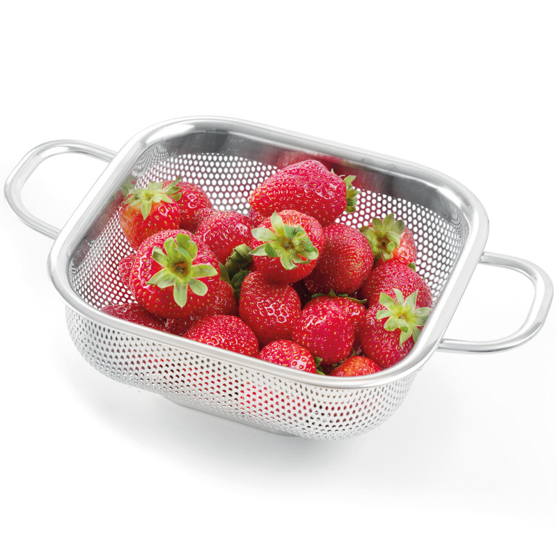 Kvadratinė plieninė filtravimo vonia 218x218mm - HENDI 535288