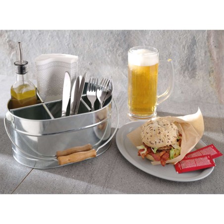 Greito maisto padėklas ovalus 26,5x19,5 cm - pilkas Greito maisto padėklas ovalus 26,5x19,5 cm - pilkas
