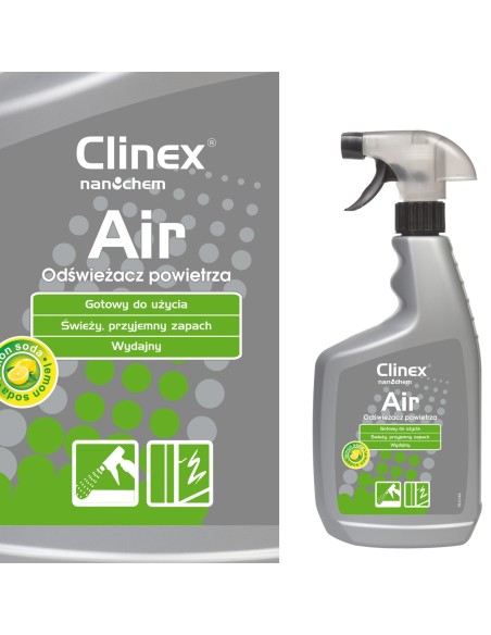 Efektyvus oro gaiviklis purškiamas ant CLINEX Air paviršių - Citrininė soda 650ML Efektyvus oro gaiviklis purškiamas ant CLINEX Air paviršių - Citrininė soda 650ML