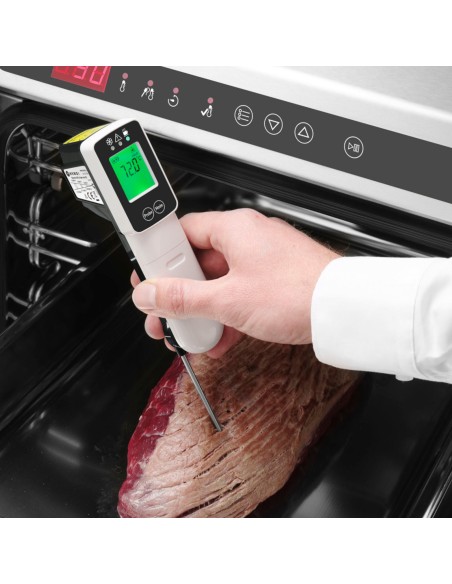 Skaitmeninis HACCP infraraudonųjų spindulių gastronominis termometras su zondu nuo -60C iki 350C - Hendi 271254 Skaitmeninis HACCP infraraudonųjų spindulių gastronominis termometras su zondu nuo -60C iki 350C - Hendi 271254