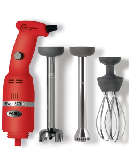 Rankinis plaktuvas su šluotele ir homogenizuojančiu peiliu 3in1 CHEF PLUS 250 W - Hendi 282298