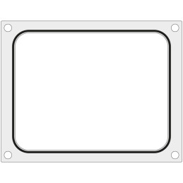 Formos štampas Duni DF10 suvirinimo aparatui padėklų konteineriui be padalijimo 227x178 mm - Hendi 805787