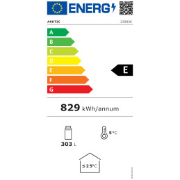 Baro šaldytuvas gėrimams 3 durų 6 lentynos 300 W 303 l - Hendi 235836