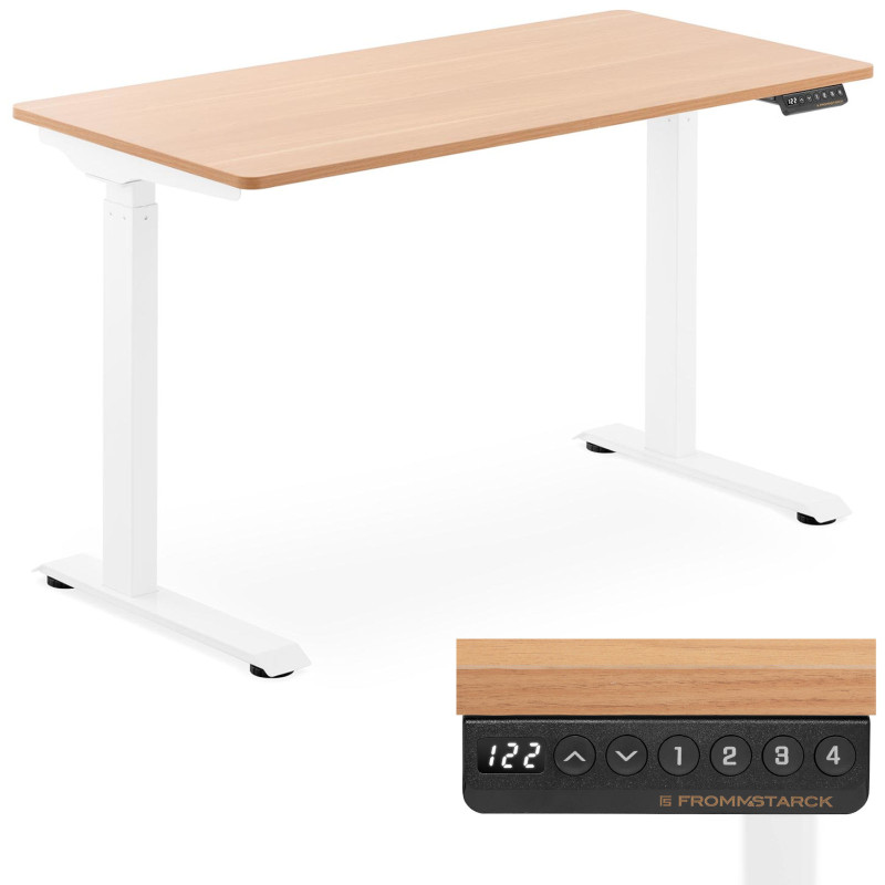 Elektrinis reguliuojamo aukščio stalas 120x60 cm aukštis 730-1233 mm BALTA-RUDA Elektrinis reguliuojamo aukščio stalas 120x60 cm aukštis 730-1233 mm BALTA-RUDA