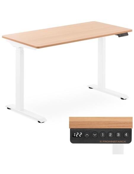 Elektrinis reguliuojamo aukščio stalas 120x60 cm aukštis 730-1233 mm BALTA-RUDA Elektrinis reguliuojamo aukščio stalas 120x60 cm aukštis 730-1233 mm BALTA-RUDA