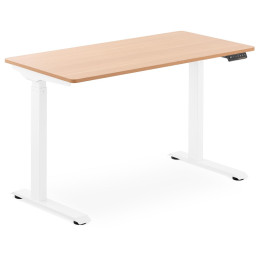 Elektrinis reguliuojamo aukščio stalas 120x60 cm aukštis 730-1233 mm BALTA-RUDA