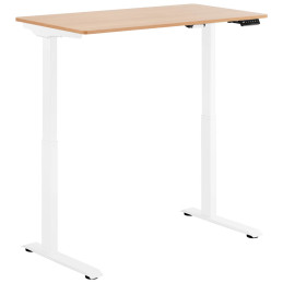 Elektrinis reguliuojamo aukščio stalas 120x60 cm aukštis 730-1233 mm BALTA-RUDA