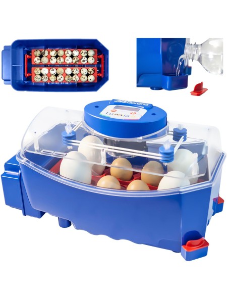 Automatinis inkubatorius 8 kiaušiniams su vandens dozatoriumi profesionalus 50 W Automatinis inkubatorius 8 kiaušiniams su vandens dozatoriumi profesionalus 50 W