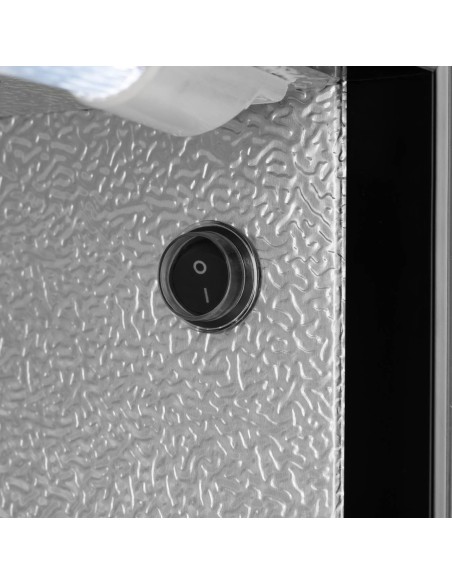 Stiklinis šaldytuvas gėrimams LED 2-10 C 138 l sidabrinis