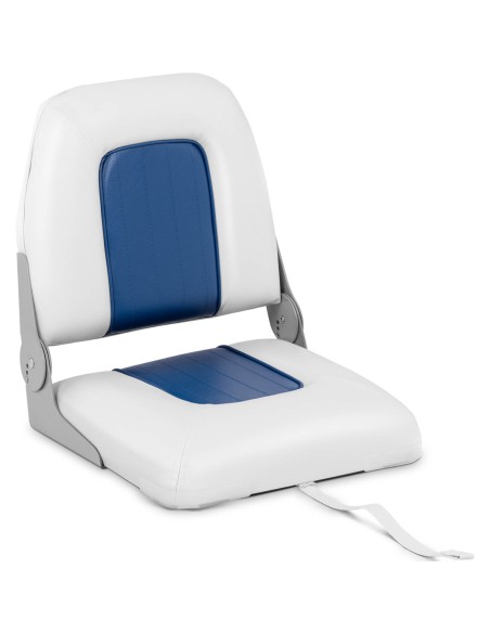 Sulankstomas fotelis motorlaivui 38 x 42 x 46 cm balta ir mėlyna Sulankstomas fotelis motorlaivui 38 x 42 x 46 cm balta ir mėlyna