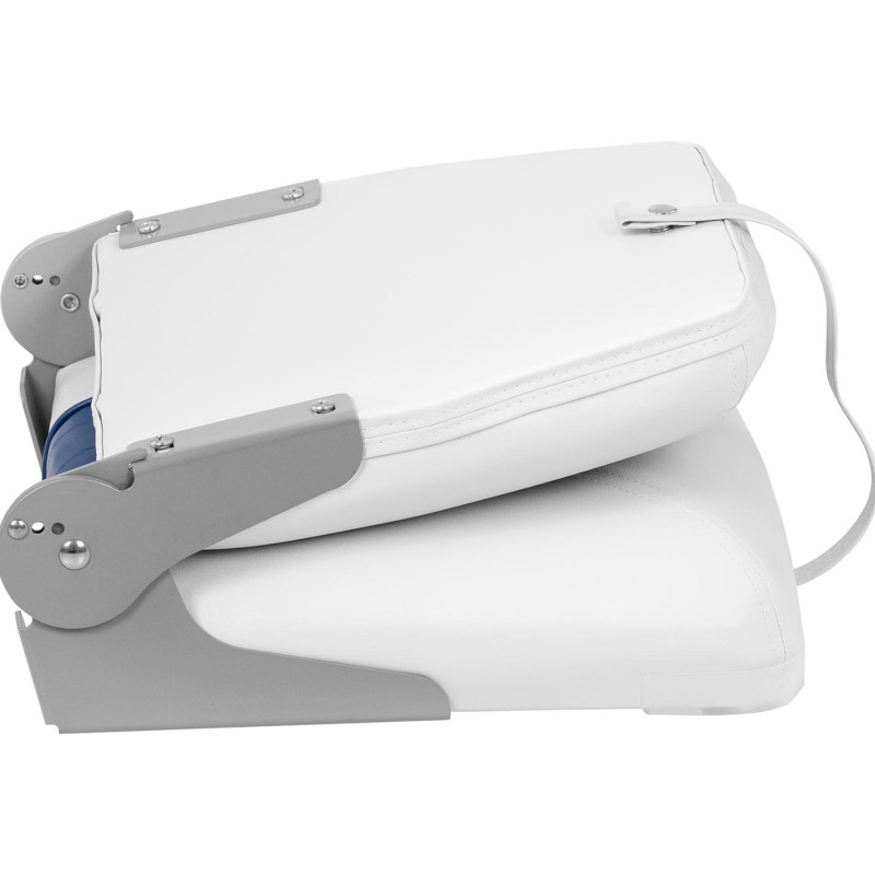 Sulankstomas fotelis motorlaivui 38 x 42 x 46 cm balta ir mėlyna