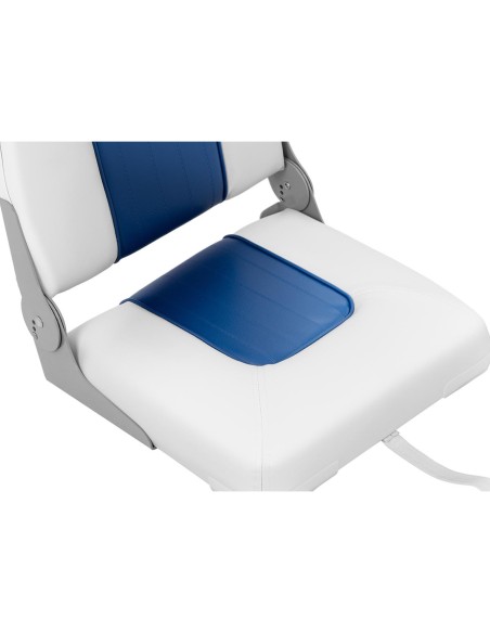 Sulankstomas fotelis motorlaivui 38 x 42 x 46 cm balta ir mėlyna Sulankstomas fotelis motorlaivui 38 x 42 x 46 cm balta ir mėlyna