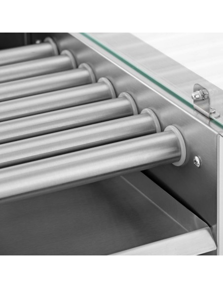 Ritininis grilio šildytuvas dešrainiams su dangteliu - 7 ritinėliai 700 W Ritininis grilio šildytuvas dešrainiams su dangteliu - 7 ritinėliai 700 W