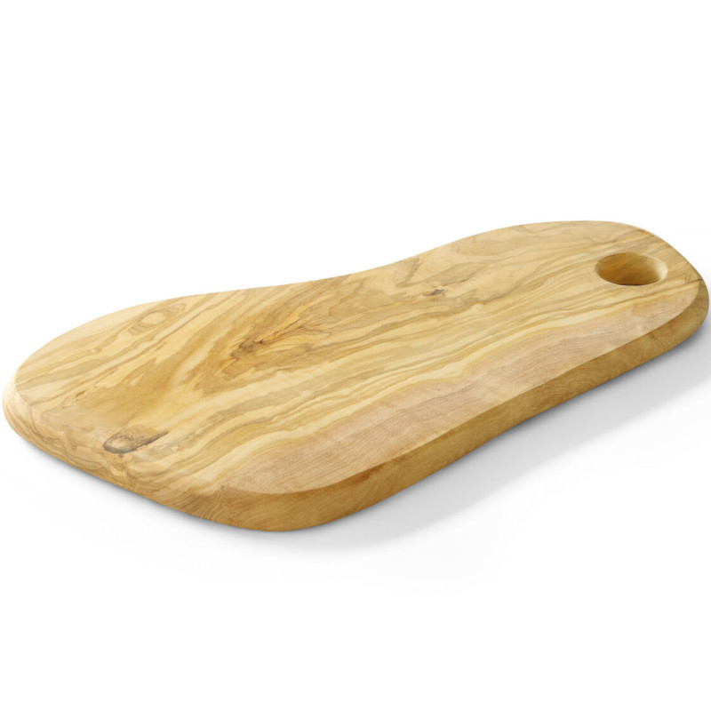 Alyvuogių medienos serviravimo lenta su skyle 350 x 210 x 18 mm – Hendi 505236