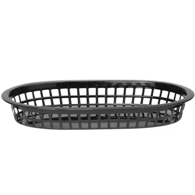 Duonos krepšelis ovalus juodas 6 vnt - Hendi 426890