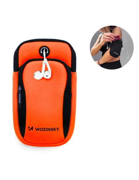 Oranžinė apyrankė bėgimo telefonui