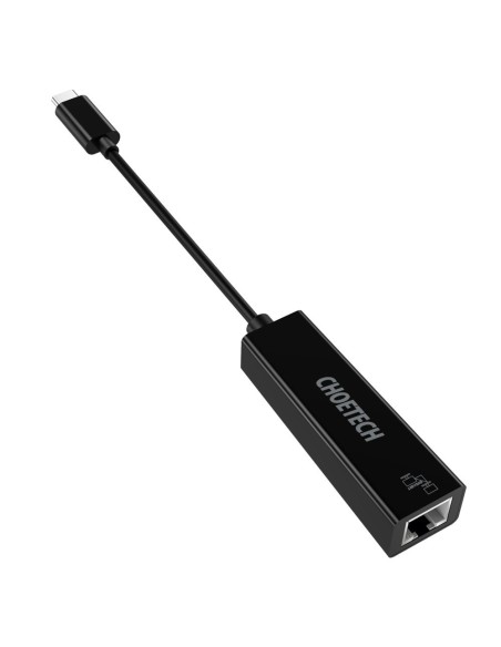Išorinė tinklo plokštė RJ45 – USB Type C Ethernet juoda Išorinė tinklo plokštė RJ45 – USB Type C Ethernet juoda