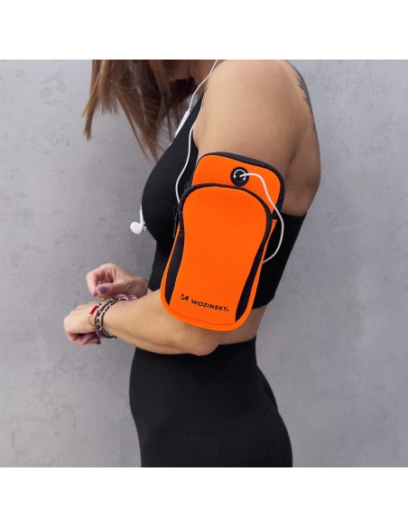 Oranžinė apyrankė bėgimo telefonui