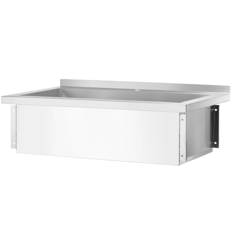Vieno skyriaus gastronominė baseino kriauklė Budget Line STAL 800 x 600 x 850 cm - Hendi 811009