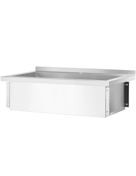 Vieno skyriaus gastronominė baseino kriauklė Budget Line STAL 800 x 600 x 850 cm - Hendi 811009