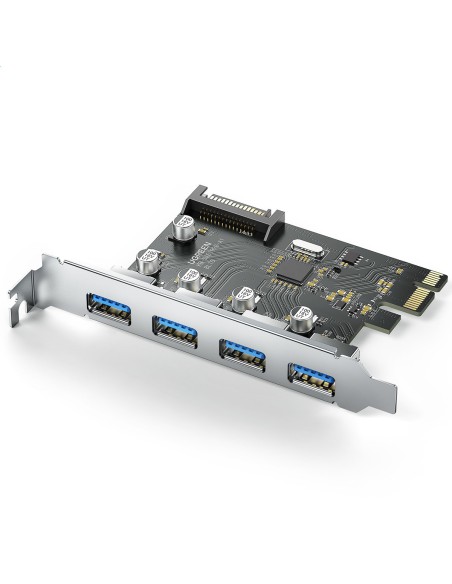PCI Express 2.0 4xUSB-A 5Gb/s išplėtimo plokštė juoda PCI Express 2.0 4xUSB-A 5Gb/s išplėtimo plokštė juoda