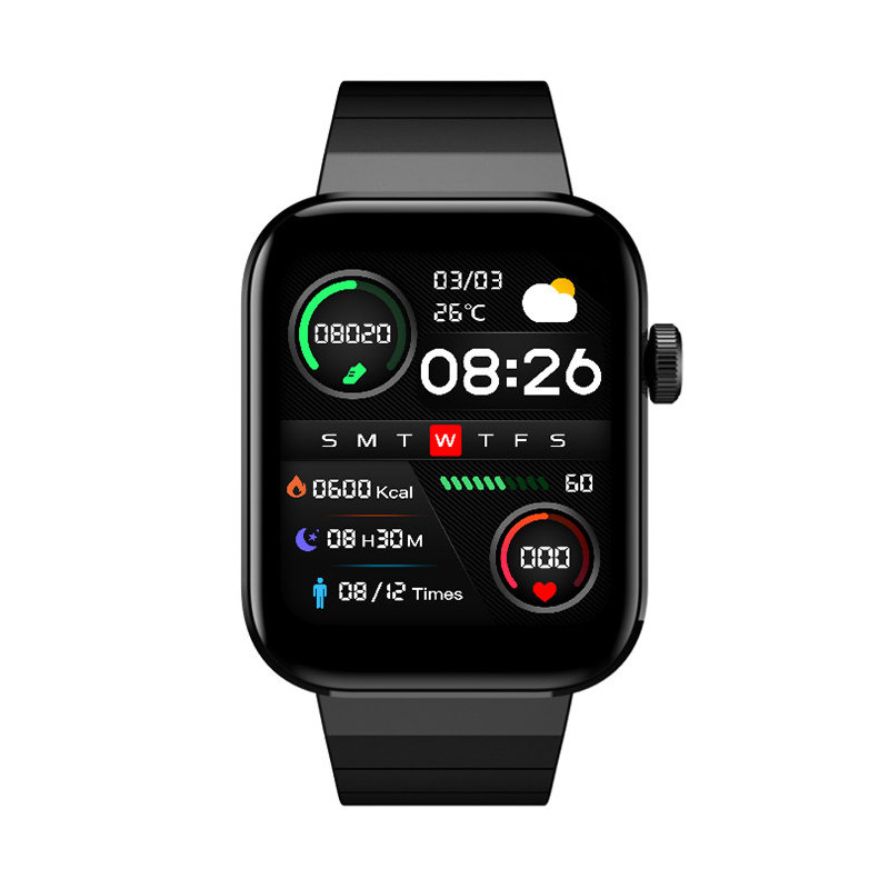 Xiaomi Mibro Watch T1 išmanusis laikrodis su Bluetooth Call funkcija juodos spalvos