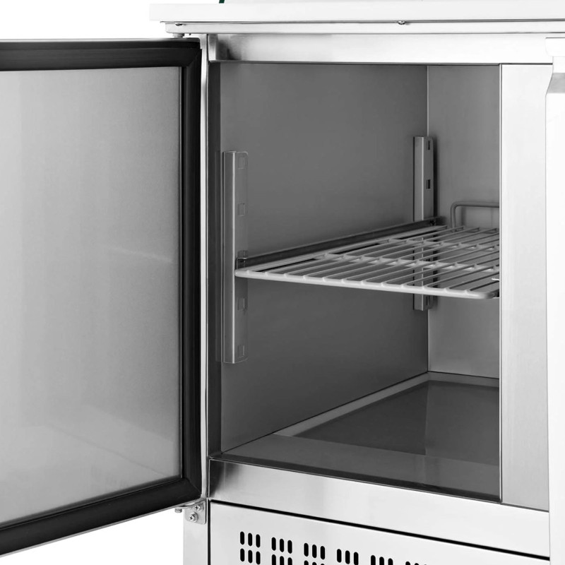 Salotinis šaldomas 2 durų stalas su stikliniu prailginimu 7x GN 240 l