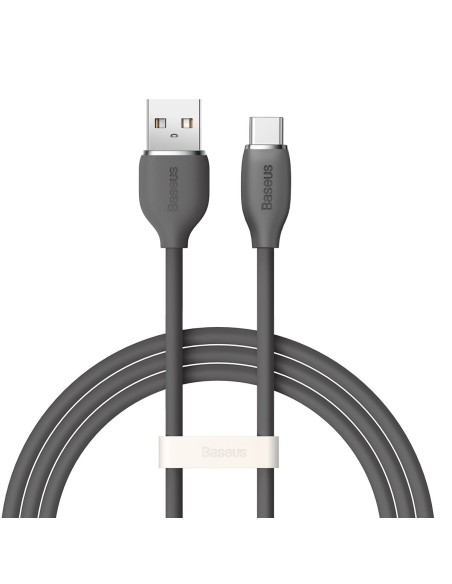 Kabelis USB kabelis USB-C 100W ilgio 1,2m silikoninis juodas Kabelis USB kabelis USB-C 100W ilgio 1,2m silikoninis juodas