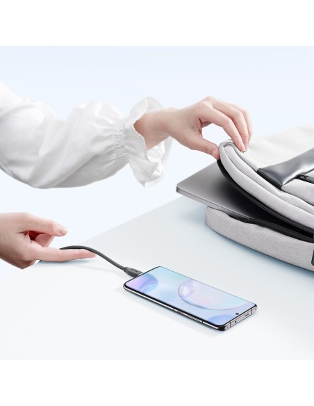 Kabelis USB kabelis USB-C 100W ilgio 1,2m silikoninis juodas Kabelis USB kabelis USB-C 100W ilgio 1,2m silikoninis juodas