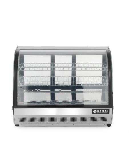 Šaldoma vitrina maistui eksponuoti, konditerijos prekystalis 130L - Hendi 233214