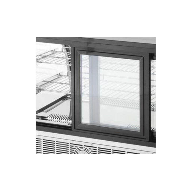 Šaldoma vitrina maistui eksponuoti, konditerijos prekystalis 130L - Hendi 233214