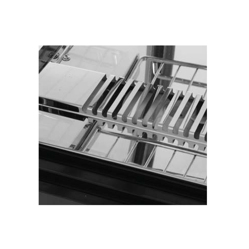 Šaldoma vitrina maistui eksponuoti, konditerijos prekystalis 130L - Hendi 233214