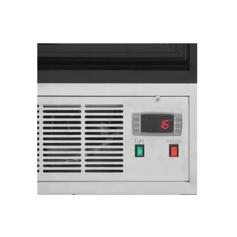 Šaldoma vitrina maistui eksponuoti, konditerijos prekystalis 130L - Hendi 233214