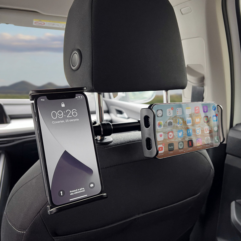 Automobilinio telefono laikiklis galvos atramai...