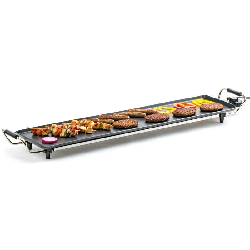 Nešiojama kepsninė patiekalams patiekti Tepan-Yaki 900x200mm 230V 1800W