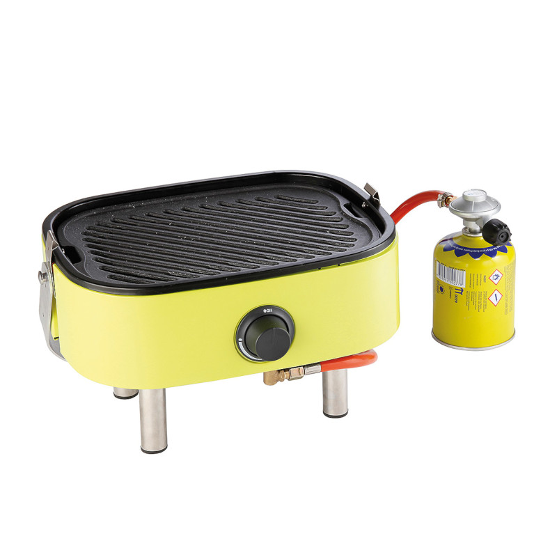 Turistinis dujinis grilis su ketaus plokšte su viryklės funkcija PICNIC Mini BBQ