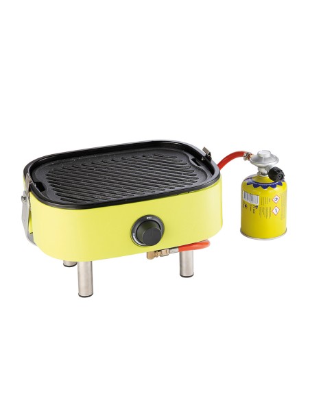 Turistinis dujinis grilis su ketaus plokšte su viryklės funkcija PICNIC Mini BBQ Turistinis dujinis grilis su ketaus plokšte su viryklės funkcija PICNIC Mini BBQ