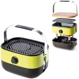 Turistinis dujinis grilis su ketaus plokšte su viryklės funkcija PICNIC Mini BBQ