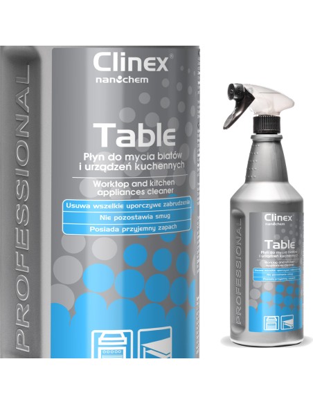 Skystis baldų ir virtuvės technikos stalviršių valymui CLINEX Table 1L Skystis baldų ir virtuvės technikos stalviršių valymui CLINEX Table 1L