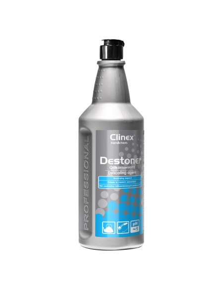 Koncentruotas stiprus nukalkinimo priemonė maitinimo įrangai CLINEX Destoner 1L Koncentruotas stiprus nukalkinimo priemonė maitinimo įrangai CLINEX Destoner 1L
