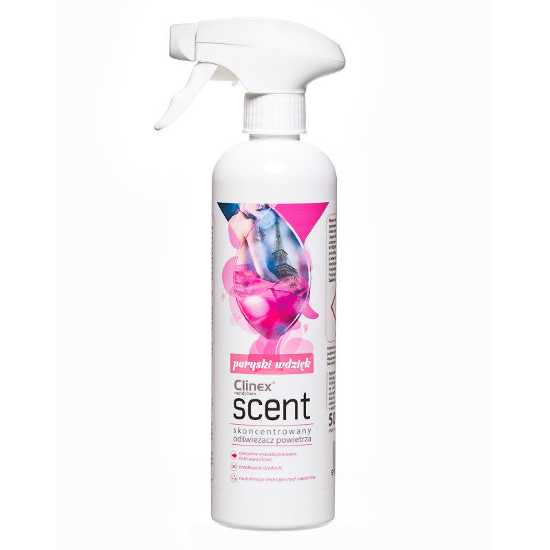 Koncentruotas oro gaiviklis purškiamas ant paviršių CLINEX Scent - Parisian Grace 500ML
